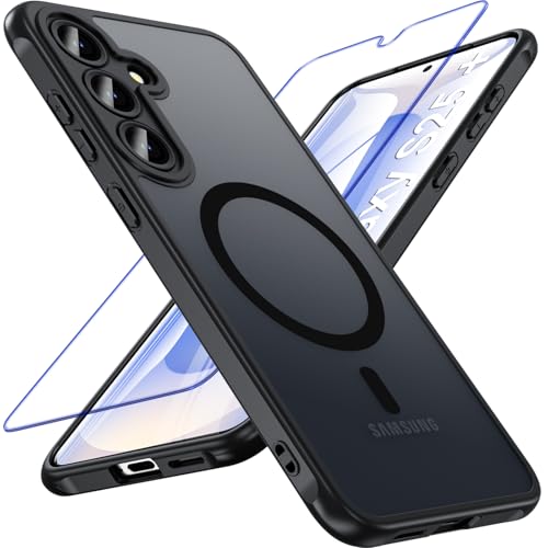 Coque Samsung S25 Plus antichoc avec protège-écran magnétique