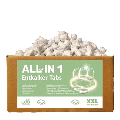 CLEANERIST KALK STOP TABS I 5 kg I in wasserlöslicher Folie I mehr als 250 Anwendungen I Entkalker für Waschmachinen & Spülmaschinen I XXL-Sparpaket