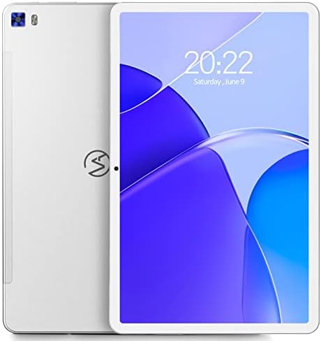 VASOUN Android 11 Tablet 10.4 inch, 2K IPS Screen,128GB ROM, 4G LTE Dual SIMS, 2.0GHz Octa-Core Gaming Tablet, 8000Mah Battery, Stereo Speakers, 5G WiFi, Bluetooth5.0, GPS, Type-C Tablet(Silver)