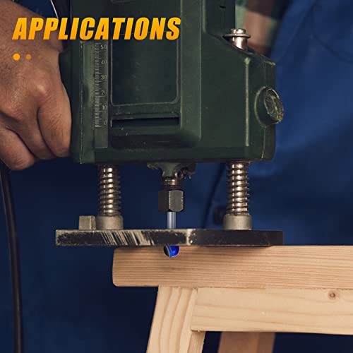 Meiggtool 4Pcs Core Box Router Bit Kit, 1/4-Inch Shank Round Nose, Round Groove Milling Cutter Tool, 1/4, 5/16, 3/8, 1/2 Inch Cutting Diameter. #TOP6