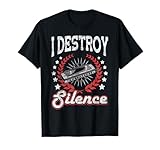 I Destroy Silence Armónica Camiseta