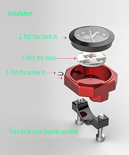 OBEST Moteur Bras de Montres Horloge Cadran étanche pour Moto Vélo - Image 7