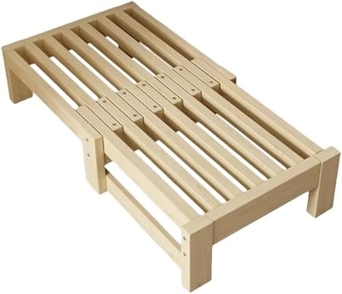 伸長式ベッド すのこベッド 木製 シングルベッド ベッドフレーム 長さ200cm 耐荷重200kg ベッド 下収納 通気性 伸張 伸縮 省スペース 小型部屋向け ソファベッド一体型 親子 収納 ベッドフレーム 来客用 すのこ 一人 80*(110-200)