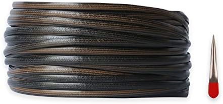 Repair Kit（Wicker + Weaving Tool）for Coffee Wicker Table and Chair, Gradient Brown Rattan for Outdoor Patio Furniture, All-Weather Wicker for Conversation Set Repair-70m (220 ft)