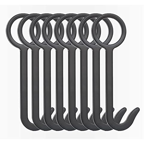 Essilnn AR500 Steel Target Hanger Shooting Target Hook DIY Pipe Target Stand Kit Assemble Metal Gong Target, 8 Pack Cover