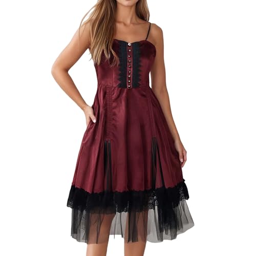Robe d'Halloween médiévale fille : costume long et moderne pour occasions festives
