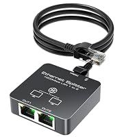 KiwiBird – KiWiBiRD LAN Splitter 1 auf 2, LAN Switch 2port, LAN Verteil
