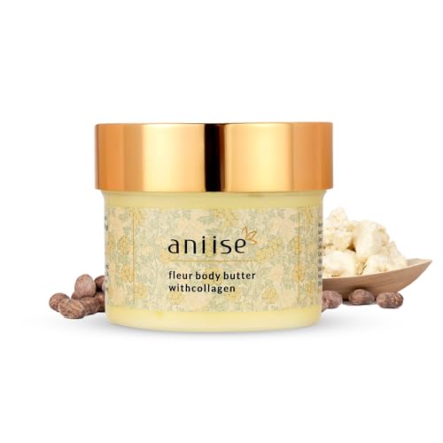 Aniise - Crema corporal Fleur con colágeno para una piel radiante, iluminada y flexible, cargada de coco