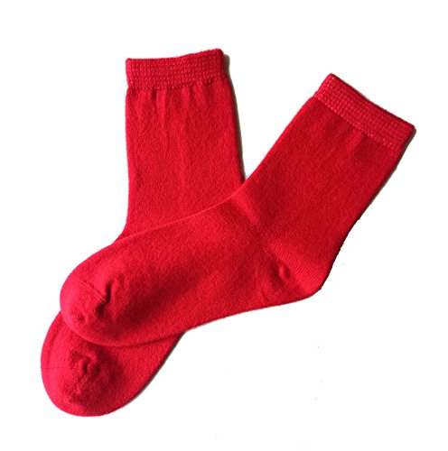 Image of Pure Cashmere Women Men Unisex Ankle Short Causal Thick Socks, Smooth Toes and Heel Sewed by Handwork