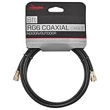 Rocketfish RG6 Coaxial Cables & 2-Way Splitter – High-Speed TV, Antenna, Modem & Cable Box Connectivity for Home Theater & Internet Setup (Coaxial Cable (6 ft))