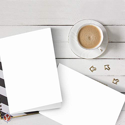 Greeting Cards Set – 4.25 X 5.5" Blank White Cardstock And Envelopes Perfect For Business, Invitations, Bridal Shower, Birthday, Interoffice, Holiday Cards, Weddings And All Occasion – Bulk Set Of 30 #TOP1