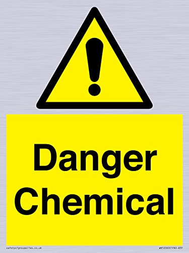 Panneau Danger Chemical 150x200 mm A5P de signalisation de sécurité