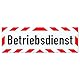LOHOFOL Magnetschild Betriebsdienst | Schild magnetisch | mehrere Größen lieferbar (45 x 15 cm)