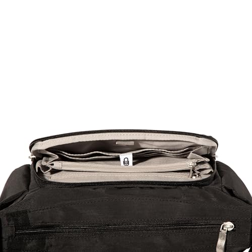 Baggallini Crosstown Hobo Crossbody for Women - 9"x7.8" Travel Crossbody Bag with RFID Wallet and Water Bottle Holder