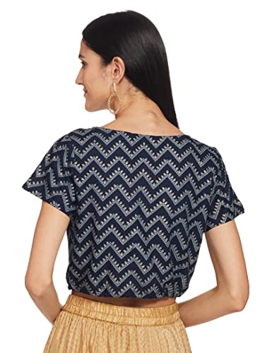 Image of Indya Women's Chevron Regular Fit Blouse