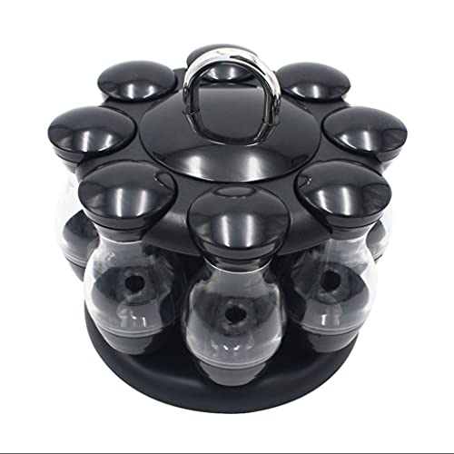 XUEXUDO Barattolo di spezie Scatola di condimento per condimenti da Cucina Set di portaspezie dal Design a carosello per contenitori di spezie più convenienti