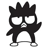 Badtz Maru Waving - Vinyl - 4' tall (Color BLACK) decal laptop tablet skateboard car windows...