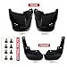 Ewfwerg Splash Guard 4X Front & Rear Flaps Heavy-Duty Black for Honda for Civic 1996-2000 L4 1.6L-Engine 08P09-SO4-100 08P09SO4100