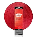 L'Oréal Technique HiColor Red HiLights - Permanent Hair Color for Dark Hair, Intense Red Highlights, No Pre-Lightening Required, Rich, No-Drip Crème, Quick Processing Time, Red