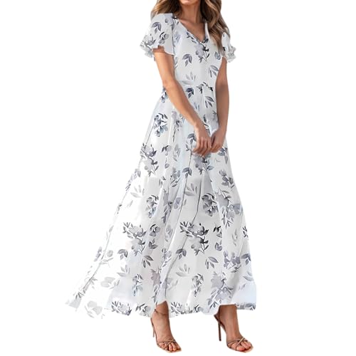 Robe longue casual à manches courtes pour sublimer votre silhouette