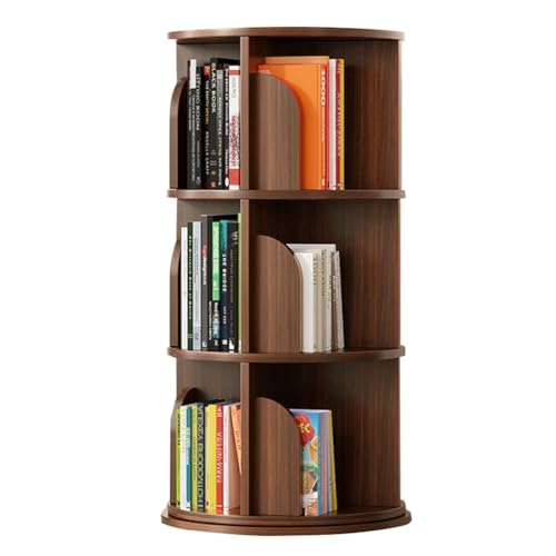 Estantería móvil Orga de 6 Niveles con rotación de 360° - Diseño Que Ahorra Espacio para Sala de Estar, Dormitorio y Oficina - Solución de Almacenamiento Elegante (43 x 99 cm)