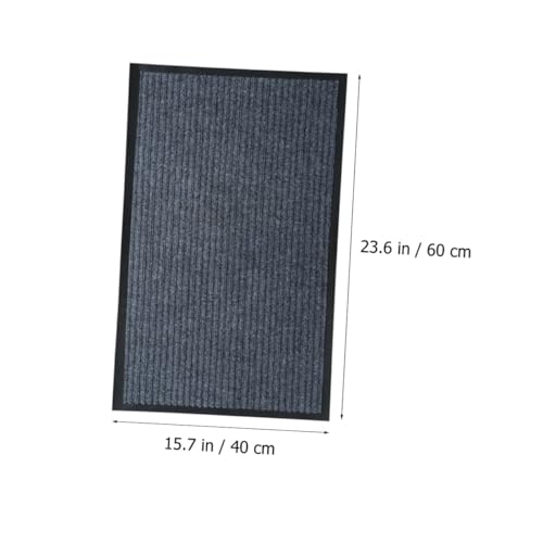 Tapis de porte rectangulaire absorbant et antidérapant en polyester moderne - 4
