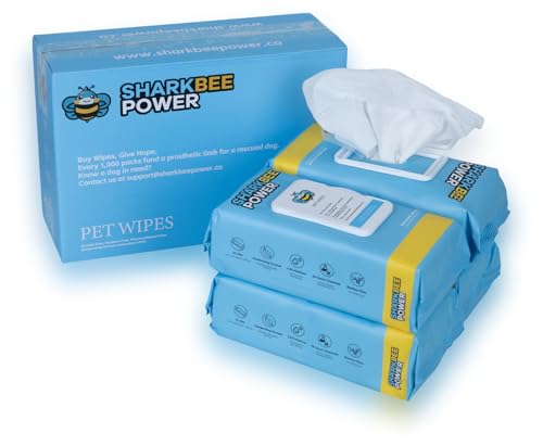 Pet Grooming Wipes for Dogs and Cats (400 Wipes (4 Packs))