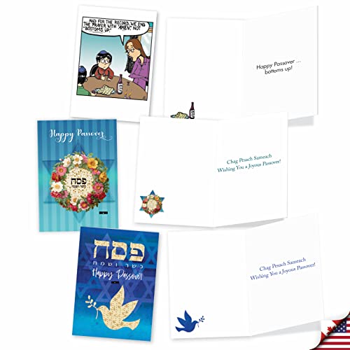 Nobleworks 10 Assorted Box Set Hilarious Passover Greeting Cards W/5 X 7 Inch Envelopes (10 Designs, 1 Each) Passover Party Ac10373Pag-B1X10 #TOP3