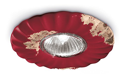 Preisvergleich Produktbild ferroluce Retro Spot Einbauleuchte mit GU10, bordeaux