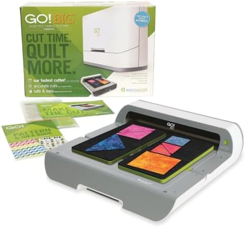 AccuQuilt GO! Big 55500 Electric Fabric Cutting System - Black - 19 x 11 x 6 inches