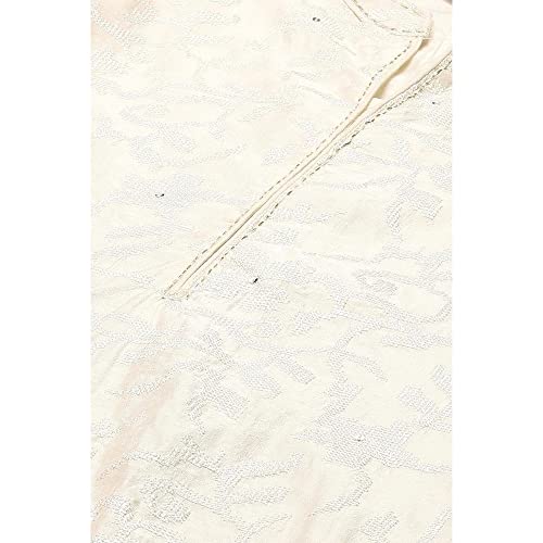 Image of BIBA Embroidered Poly Cotton Mandarin Women's Salwar Kurta Dupatta Set