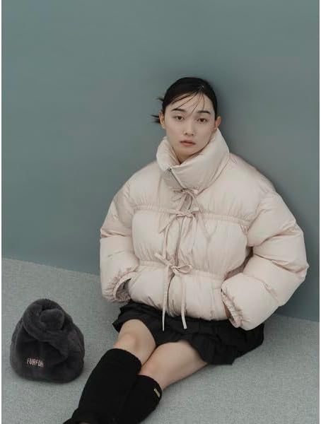 Amazon | [ファーファー] リボンショートダウン RWFJ245035BEGF