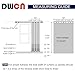 DWCN White 100% Blackout Curtains 84 Inches Long for Living Room Thermal Insulated Light & Heat Blocking Full Room Darkening Noise Reducing Grommet 2 Panels Curtain (White,52
