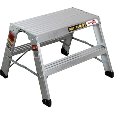 Metaltech Buildman 1.98 ft. x 2.2 ft. x 2 ft. Aluminum Work Platform with 300 Pound Load Capacity
