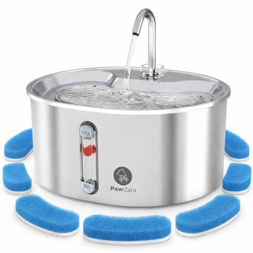 Fuente de agua para gatos 3.2L con filtro de carbón