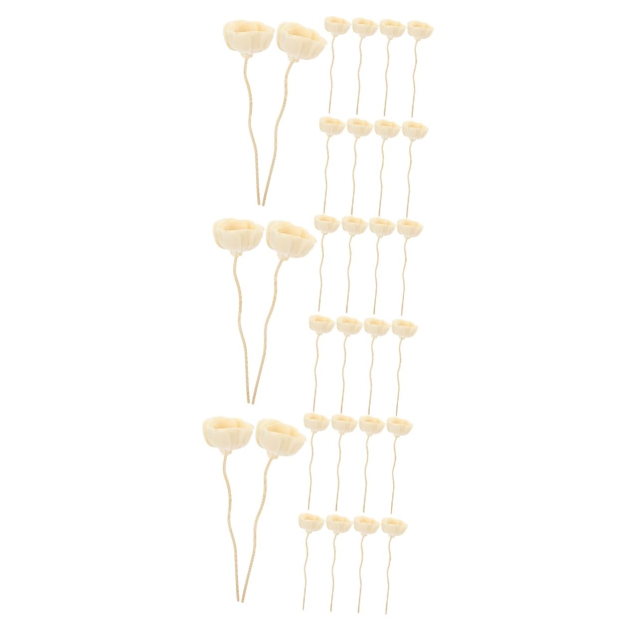 MAGICLULU 3 Sätze Aromatherapie-Rattan Room Fragrance Diffuser Sticks Wesentliche Diffusoren Automatisch Docht Duftstäbchen Für Ätherische Öle Zubehör Für Aromaflaschen 10 Stück * 3