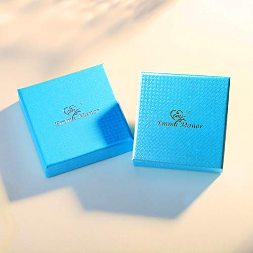 Emma Manor EM Love Heart Pendant Necklace for Women 18k White Gold Plated 5A Cubic Zirconia Engraved I Love You Jewellery Gift for Girls Wife - Image 7