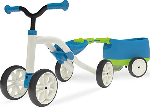 Chillafish QUADIE + TRAILIE: 4-Wheeler "Grow-with-Me" Ride-On Quad and Trailer Combo, Blue