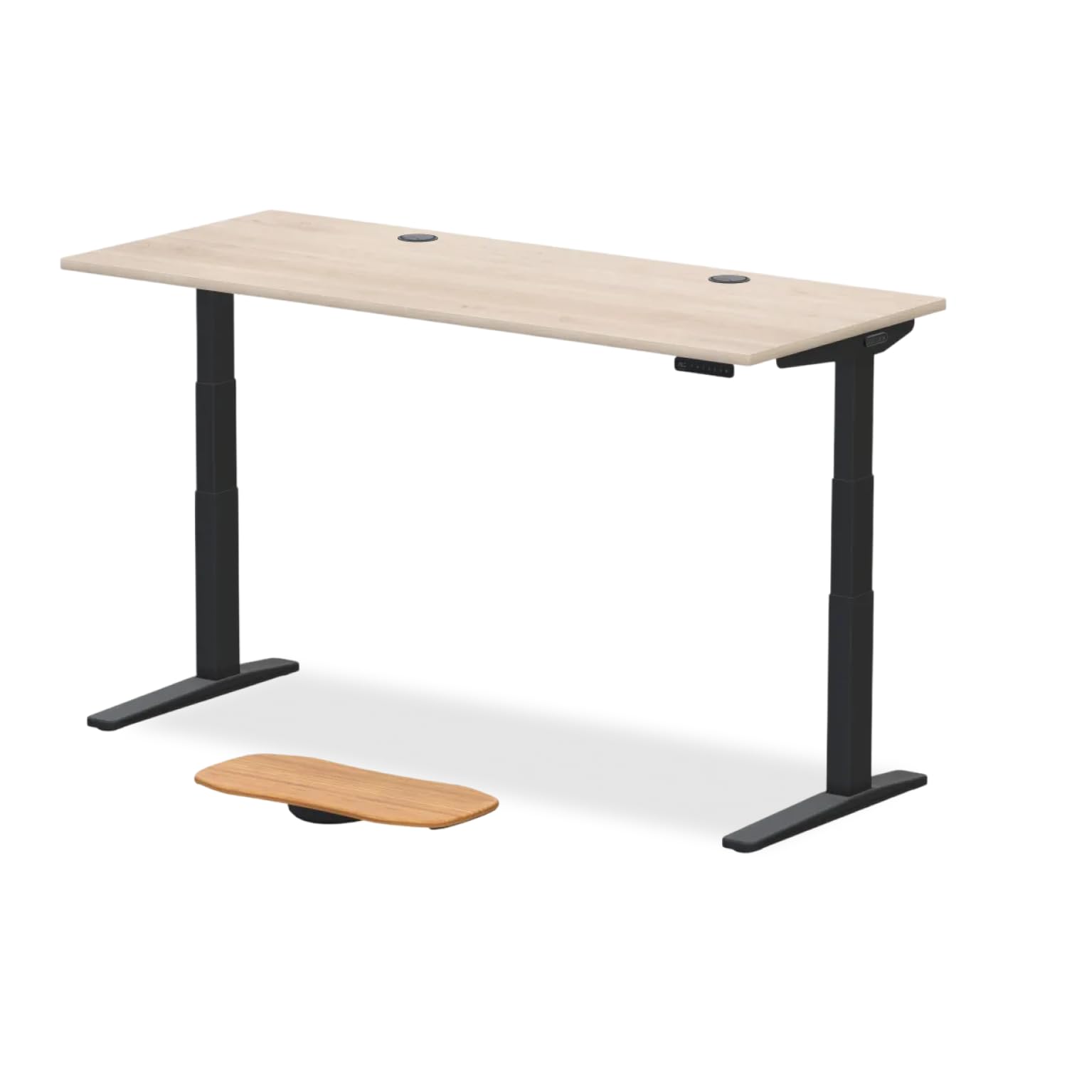 UPLIFTDESK V3 2-Leg Maple Laminate Wood Standing Desk Adjustable Height Advanced 1-Touch Memory Keypad Under Desk Cable Management