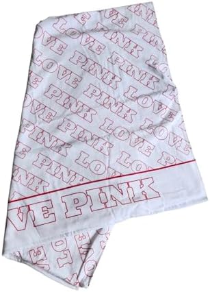 Victoria's Secret Pink Love Pink Beach Bath Towel Red White 79" x 39" Oversized New image 4