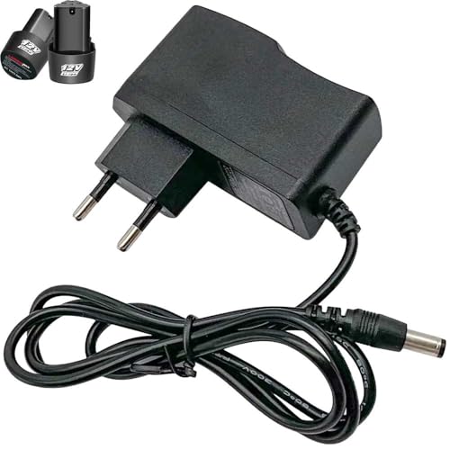 Image of 12V Lithium-Ion Battery Charger | Universal AC-DC Adapter for Cordless Drill Machine, Power Tools | Smart Fast Charging | Overload, Overheat & Short Circuit Protection (3Pcs 12V 1A DC Power Adapter)