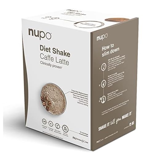 NUPO Diet Shake Café con Leche - Batidos dietéticos de primera calidad para el control de peso I Batido sustitutivo de comidas probado clínicamente para el control de peso I 12 Raciones I Sin OMG