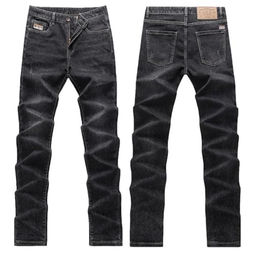 Jeans Pants Trouser Denim Long Men's Tall Loose Small Leg Spring Autumn Youth Large Korean Edition Length 115cm