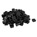 uxcell Plastic Square Pipe End Caps Bung Tubing Insert Plugs 25x25mm 100Pcs