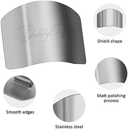Daddy chef Stainless steel Finger guard knife cutting protector Hand Kitchen Safe slice tool for Chef - Cooking Avoid Hurting When Slicing and chopping