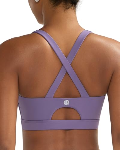 Image of RUNNING GIRL Sports Bra for Women High Support,Molded Cup Strappy Running Sports Bras with Sewn in Pads