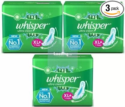 Whisper Super Saver Pack of (7+7+7) Ultra Clean Sanitary Pad
