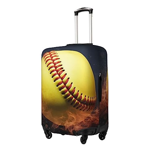 Softball Travel Luggage Cover Suitcase Protector Washable Elastic Suitcase Cover Anti-Scratch Luggage Protector Travel Suitcase Baggage Cover Fits 18-32 Inch Suitcase X-Large2