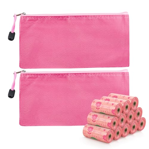 Bolsas de eliminación personal para mujeres, ideales para viajes y uso diario, juego de 12