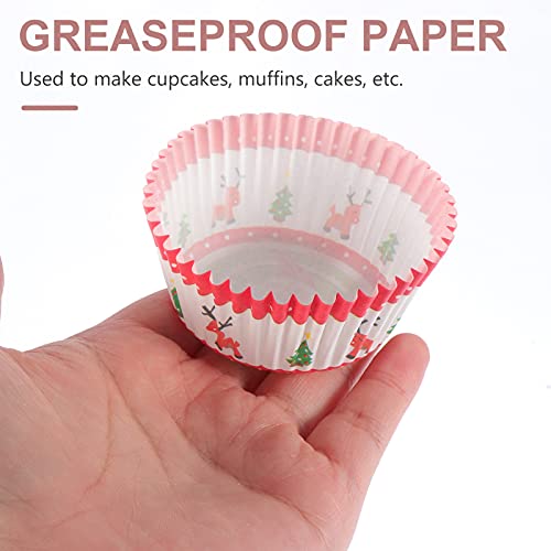 600 Unidades Copos De Bolo De Natal Embalagens De Mini Muffins Copo De Puto Porta Sobremesa Natal Em